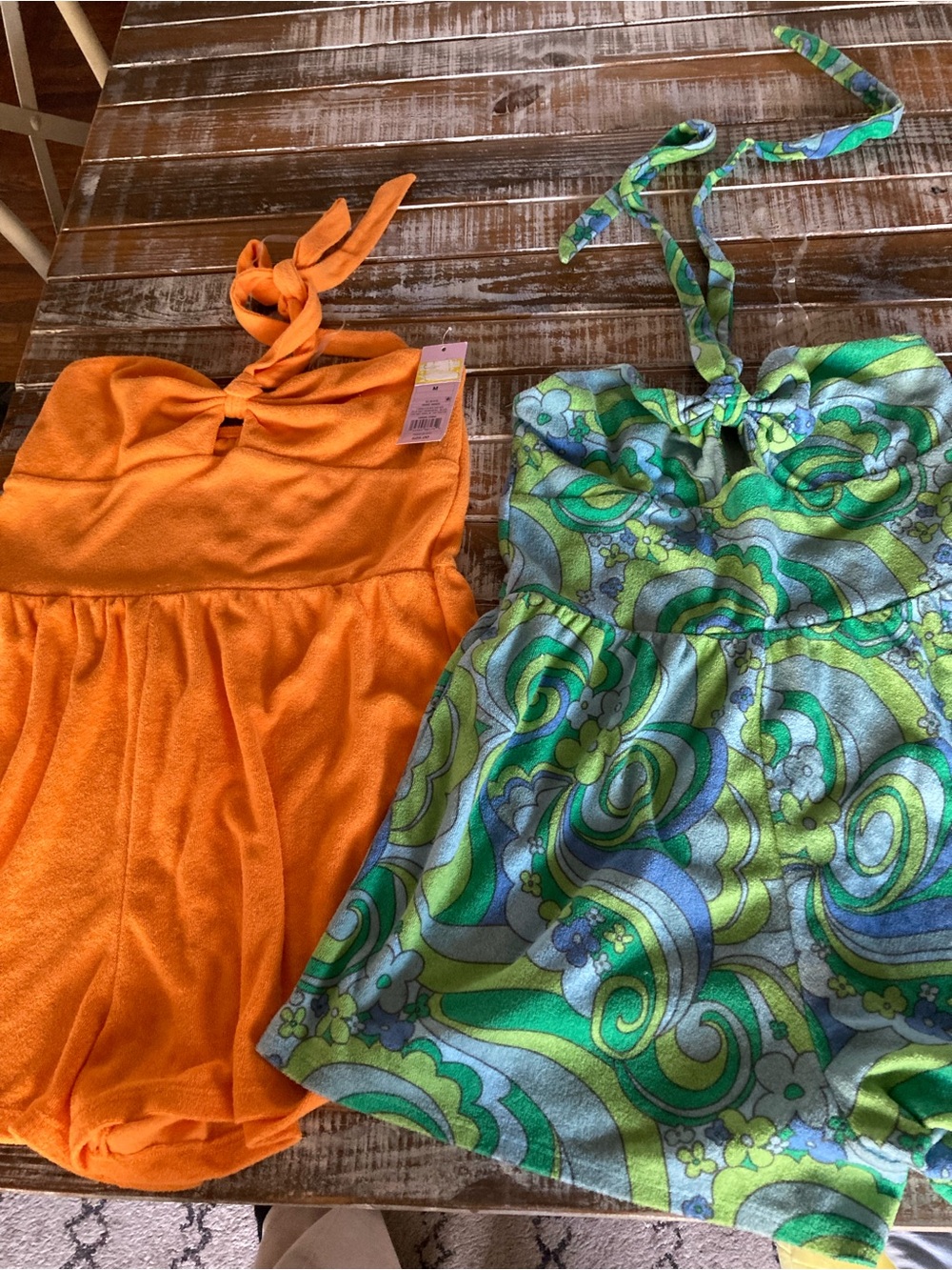 wild fable Orange Halter Romper